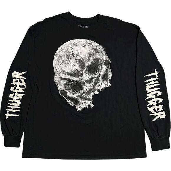 Young Thug Thugger 2017 UK Tour Skull Rap Long Sleeve Shirt - Picture 1 of 3